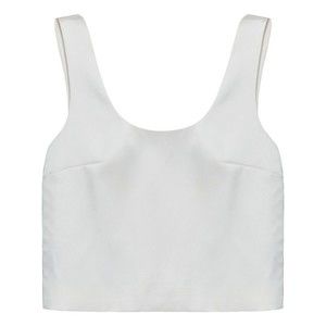 Self-Portrait Satin Top With Wide Neckline - NWT